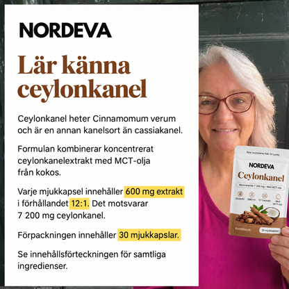 Ceylonkanel 7 200 mg, med MCT-olja